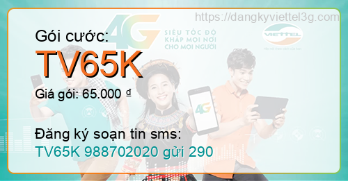 Gói cước TV65K Viettel